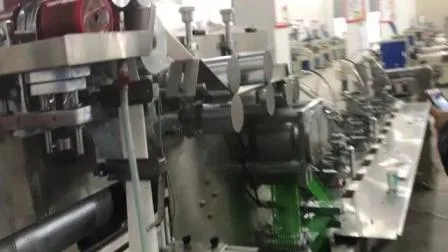 고효율 냅킨 접이식 절단 인쇄기 식기 포장 기계